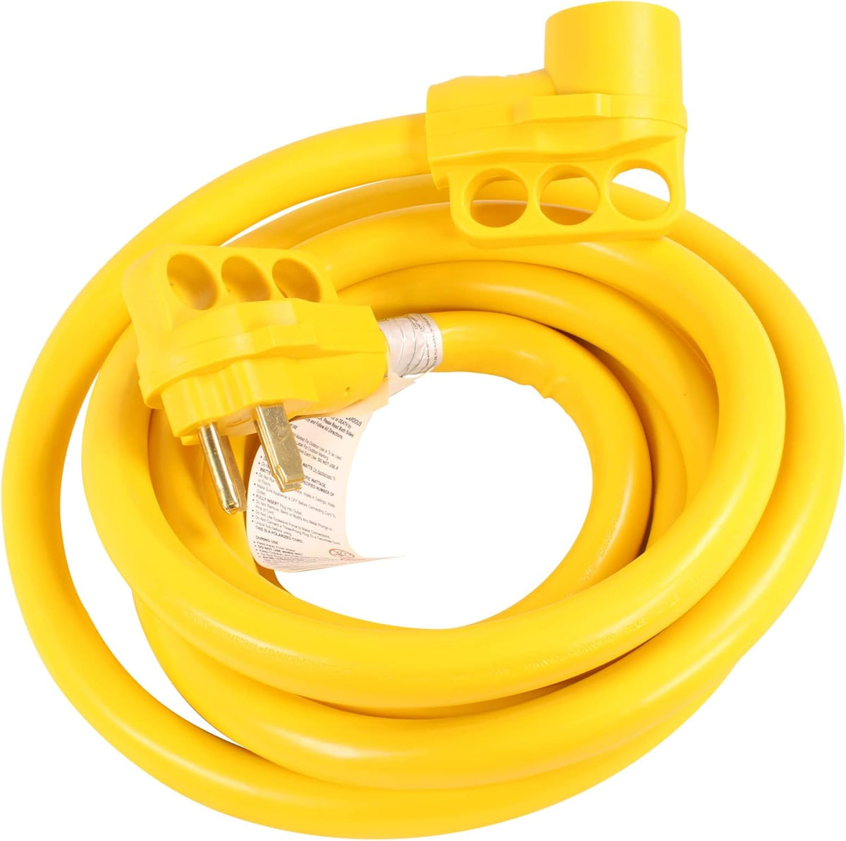 50A RV Power Extension Cord, Safety Yellow, 15 Feet K922339