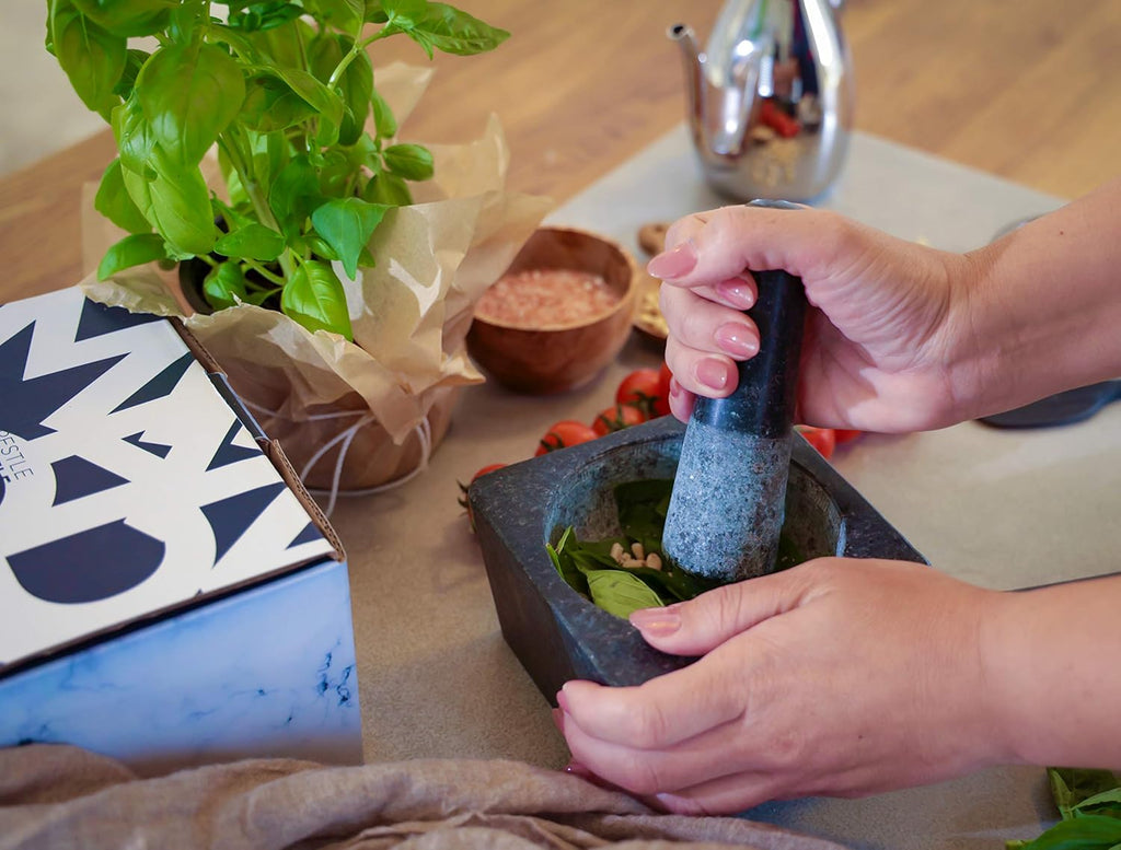 Large Granite Mortar and Pestle Set, Pack of 2 G8615
