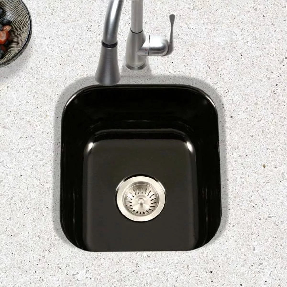 15-5/8" x 17-5/16" Porcelain Enamel Steel Undermount Bar/Prep Sink T154957