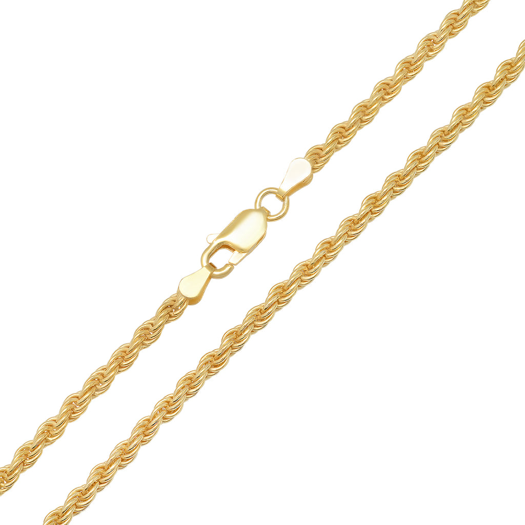 Gold Italian Rope Chain 22" - 30" D29761