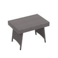 Gray All Weather PE Rattan Wicker Outdoor Folding Side Table Y609