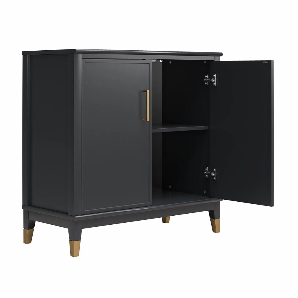 Black 2-Door Accent Cabinet P109674