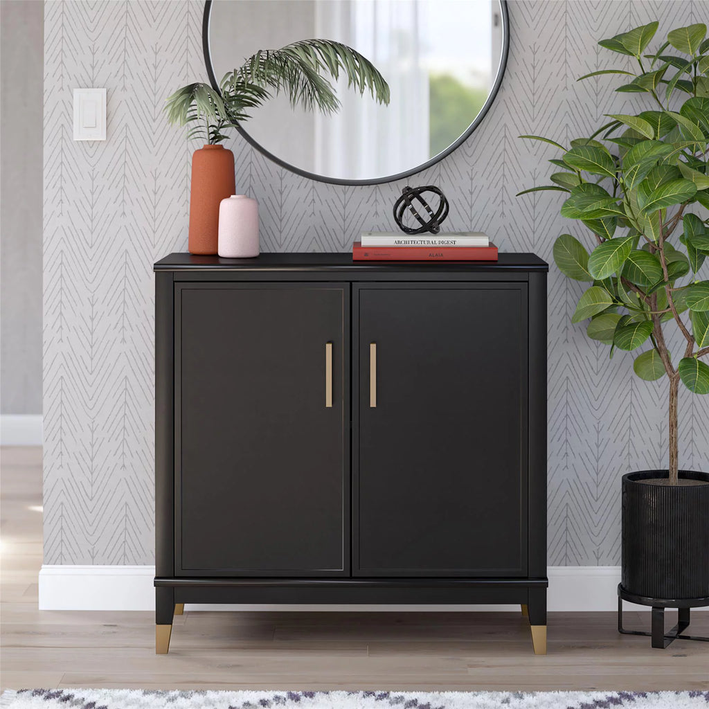 Black 2-Door Accent Cabinet P109674
