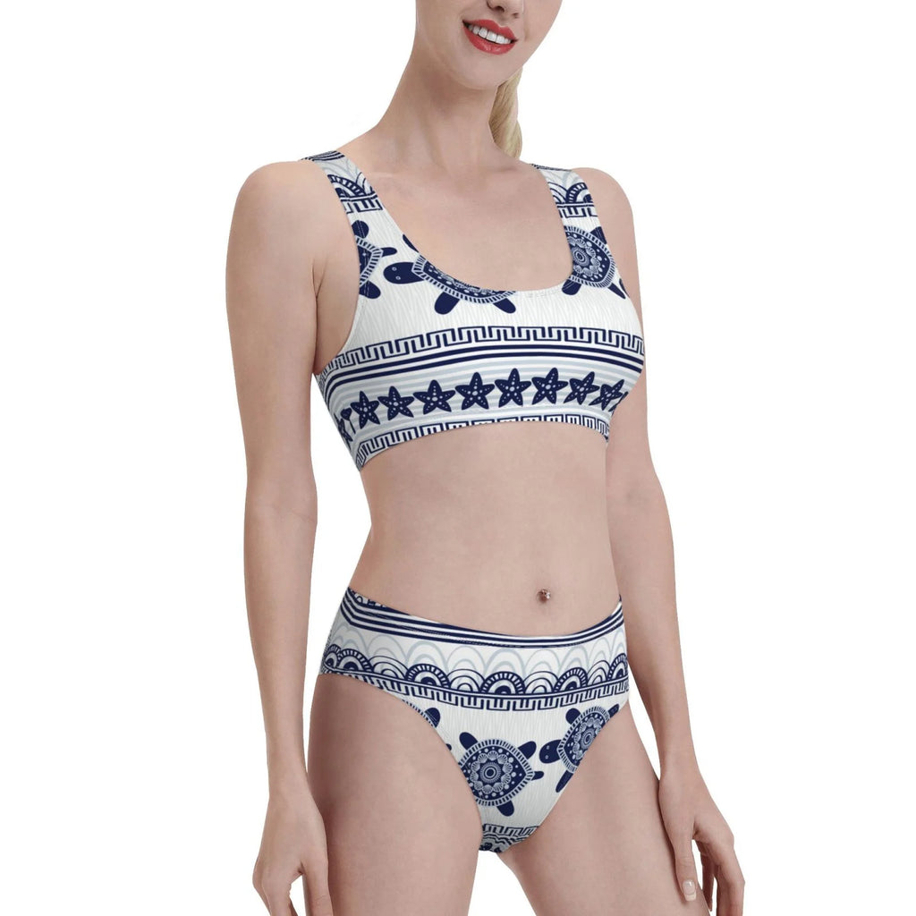 High Waisted Bikini Sets with Removable Soft Chest Pad Z683