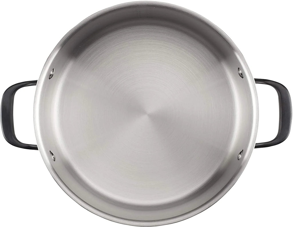 5-Ply Clad Stainless Steel Stock Pot with Lid, 8 Quart Q783217