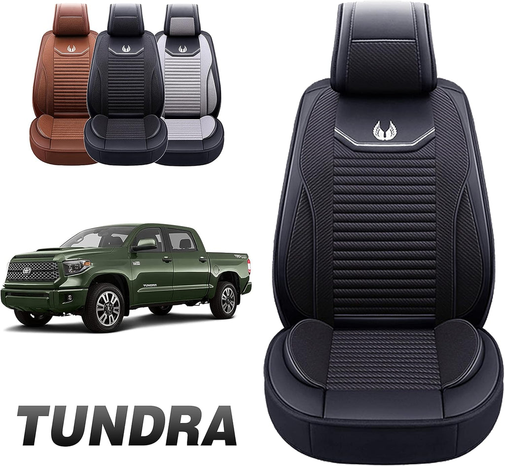 Gray Faux Leather Custom Fit Seat Cover for Tundra Pick-up Truck N700