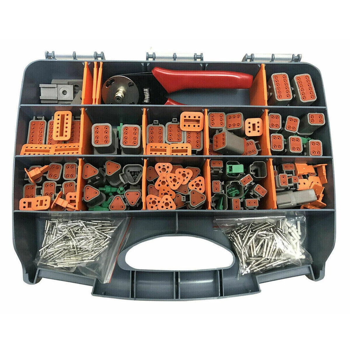 DT Connector Plug Kit, 2 3 4 6 8 Pin Automotive Electrical Connectors with Crimp Tool R830