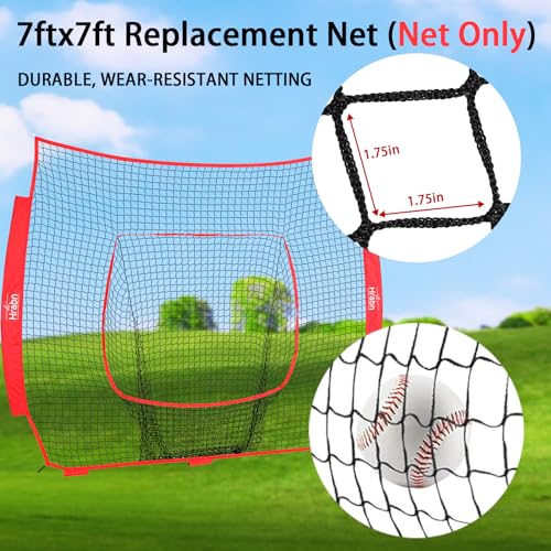 7-Strand Heavy Duty Knotless Polyester Baseball & Softball Replacement Net V68711