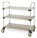 Standard Duty Utility Cart, Open Design, 2 Wire, 1 Solid H4844