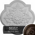 Bonetti Ceiling Medallion, Hand-Painted Bronze I2201