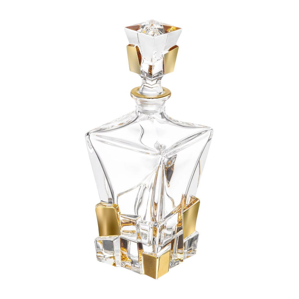 European Crystal Square Whiskey Decanter 28oz N618747