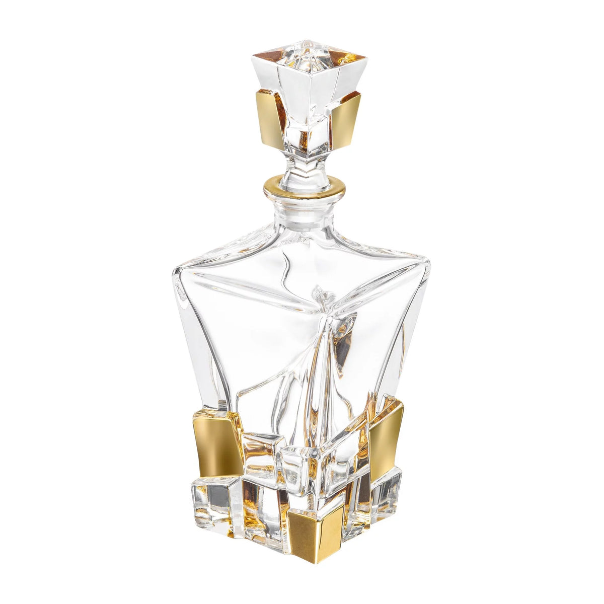 European Crystal Square Whiskey Decanter 28oz N618747