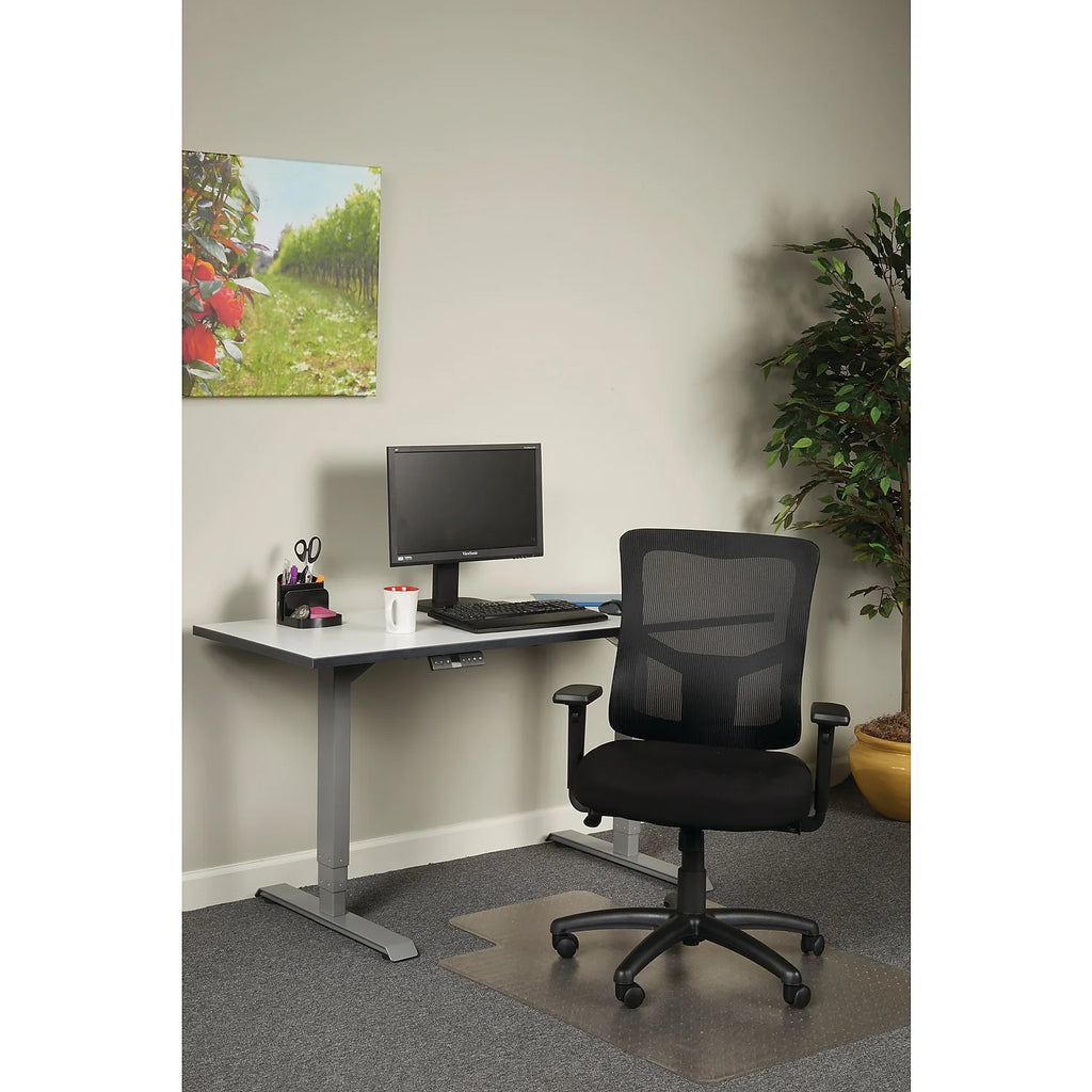 Black Mesh Mid-Back Swivel Tilt Chair O562858