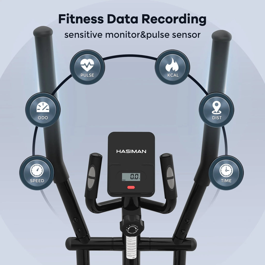 Silent Magnetic Elliptical Bike Stationary Exercise Machine O377653