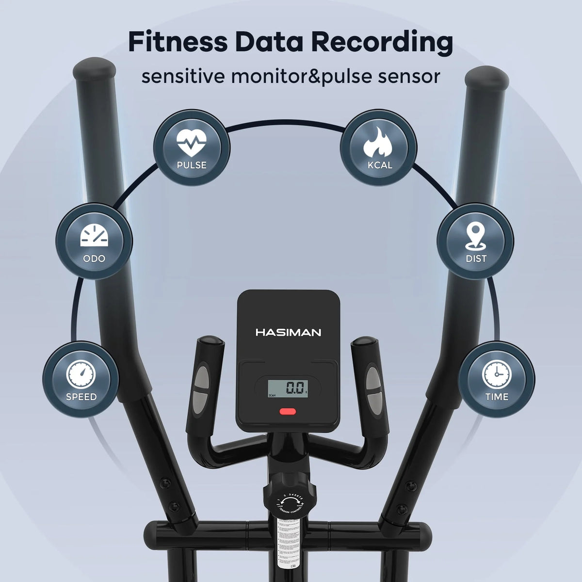 Silent Magnetic Elliptical Bike Stationary Exercise Machine O377653