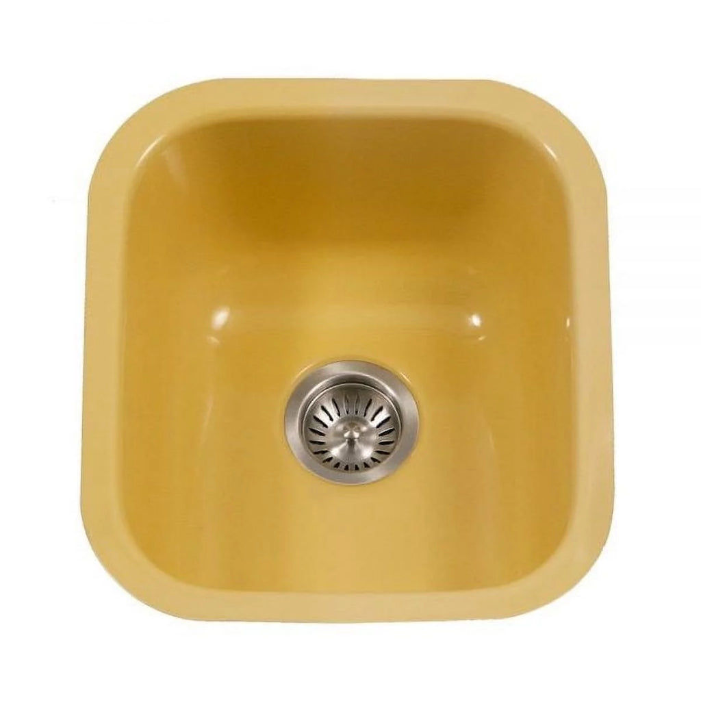 15-5/8" x 17-5/16" Porcelain Enamel Steel Undermount Bar/Prep Sink T154957