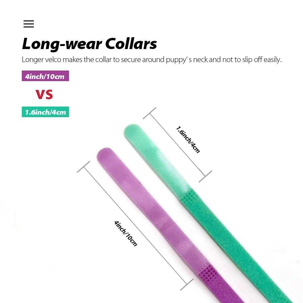 Puppy ID Collars 15 Colors Double-Sided Soft Adjustable K997