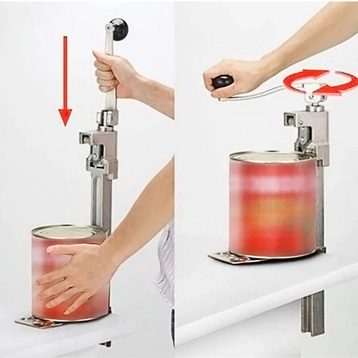 Manual Can Opener with Plated Steel Base Handle L782