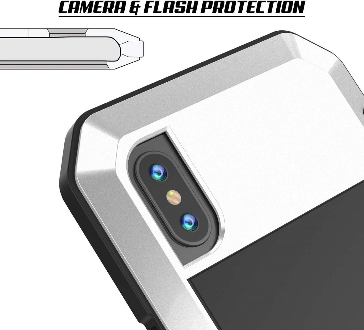 Heavy Duty Shockproof Aluminum Metal Case for iPhone 6 Plus B837