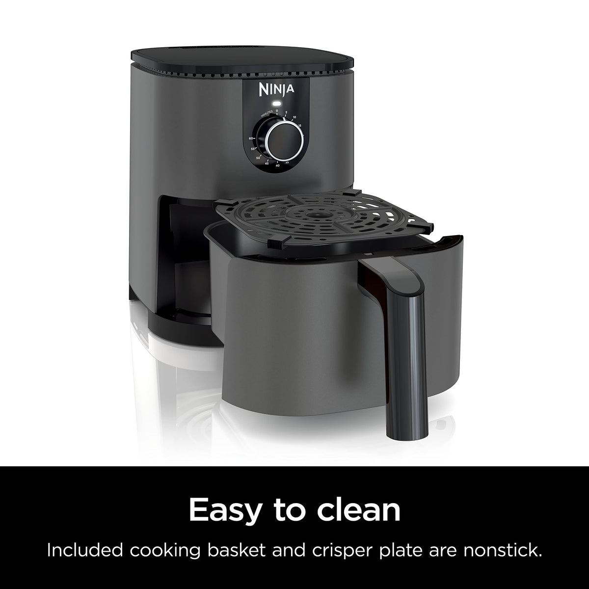 Mini Air Fryer, 2 Quarts, Nonstick, Grey K610