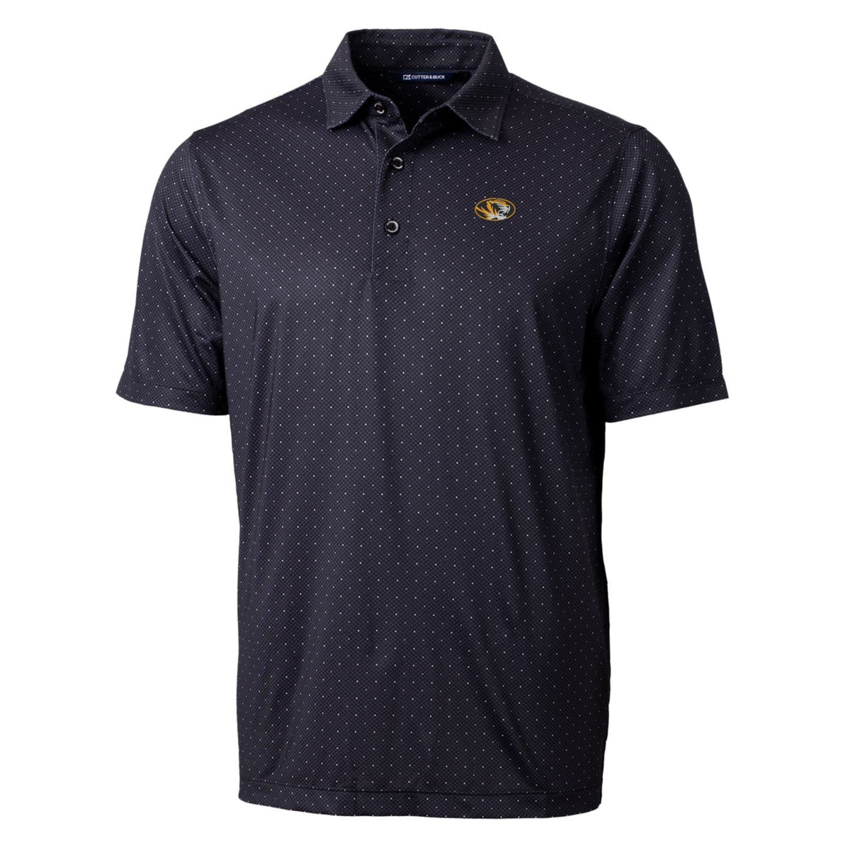 Men's Black Stretch Polo V680901