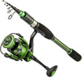 Collapsible Fishing Rod and Reel Combo with Carrier Bag K933536