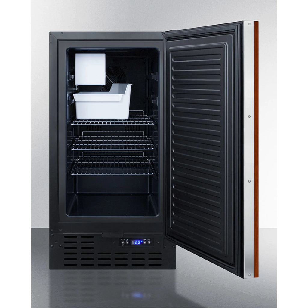 18" Wide ADA Compliant Built-In Undercounter Manual Defrost Crescent Icemaker with Panel-Ready Door K936880