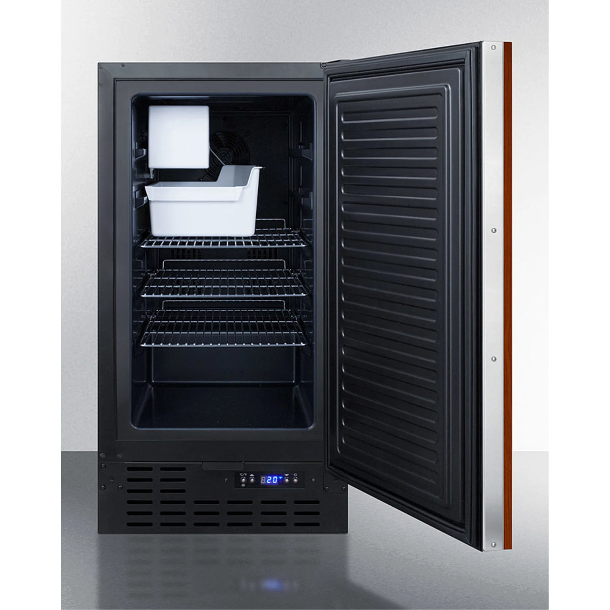 18" Wide ADA Compliant Built-In Undercounter Manual Defrost Crescent Icemaker with Panel-Ready Door K936880