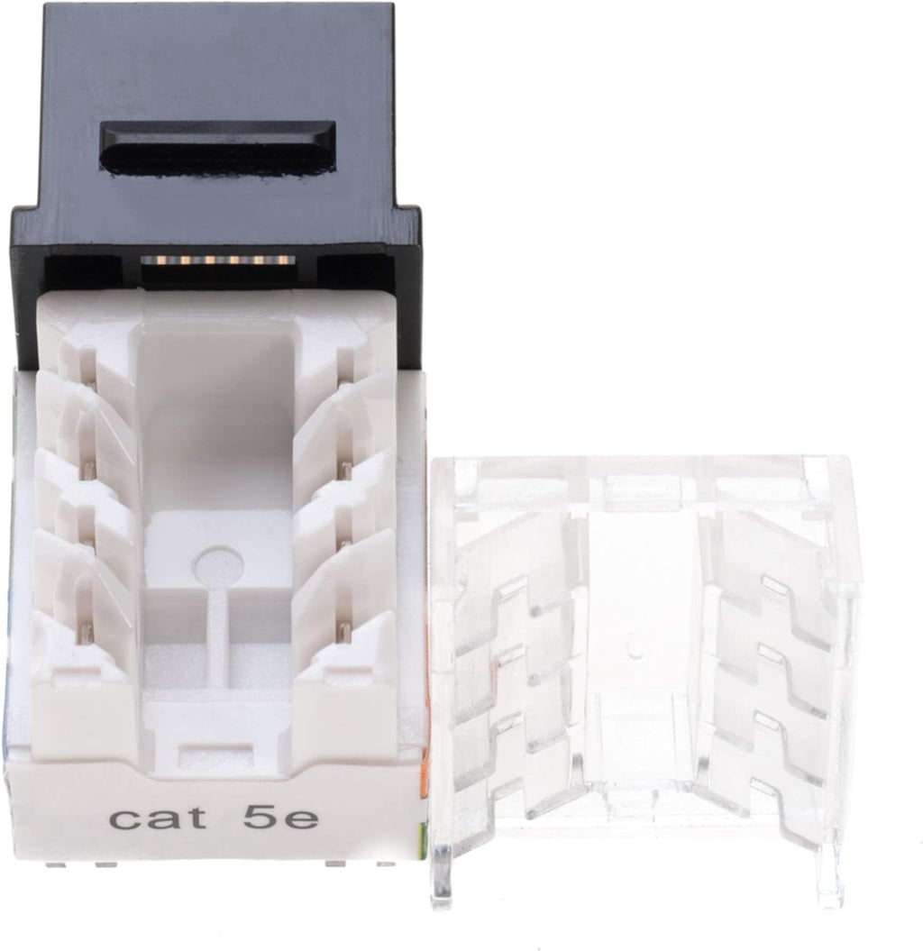 Cat5e RJ45 Punch-Down Keystone Jack Black (50) V61516