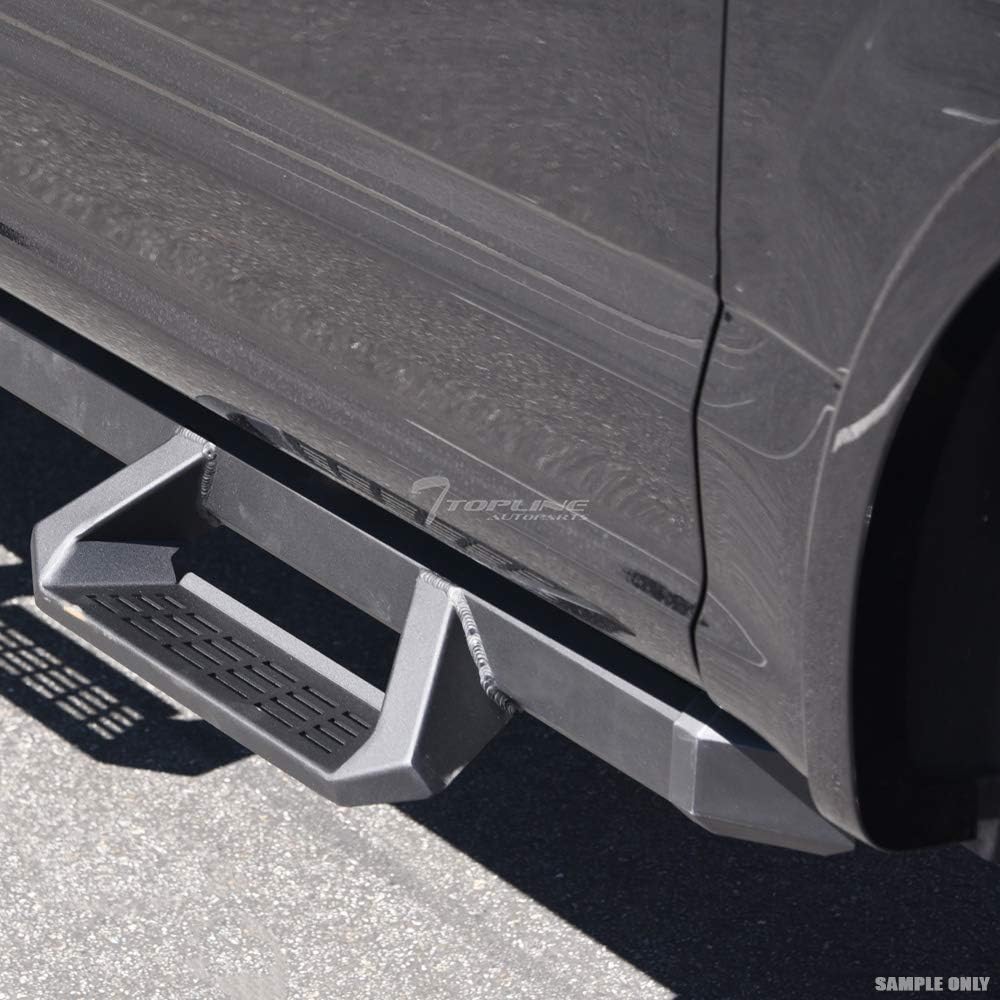 Matte Black Aluminum Drop Step Side Nerf Bars Rail Running Boards S7536