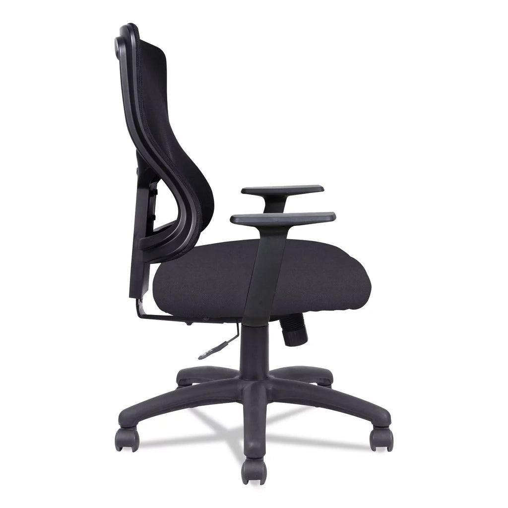 Black Mesh Mid-Back Swivel Tilt Chair O562858
