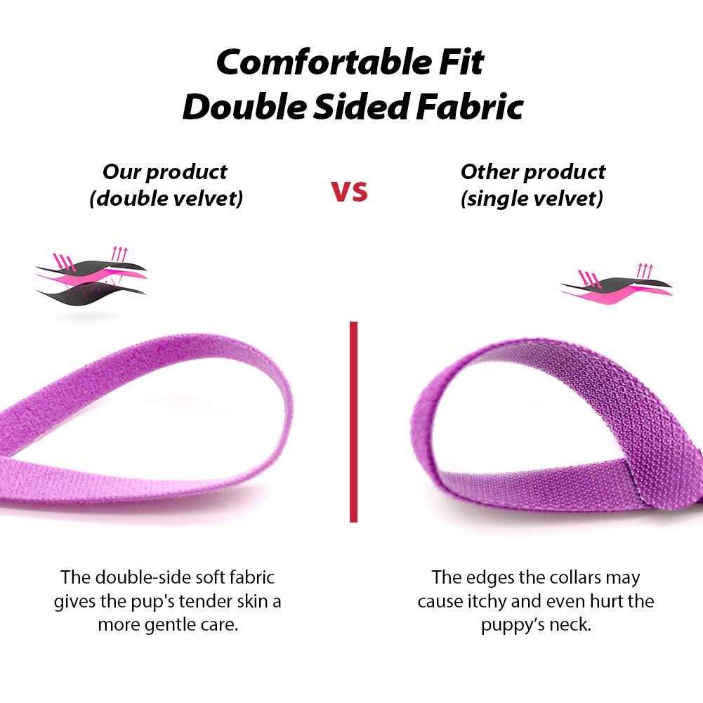 Puppy ID Collars 15 Colors Double-Sided Soft Adjustable K997