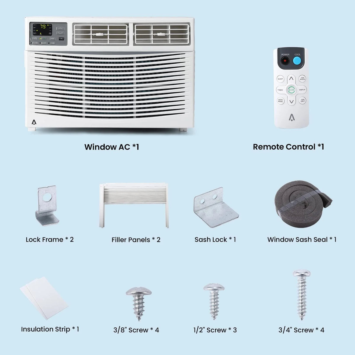 White 6,000 BTU Window-Mounted Air Conditioner N4053