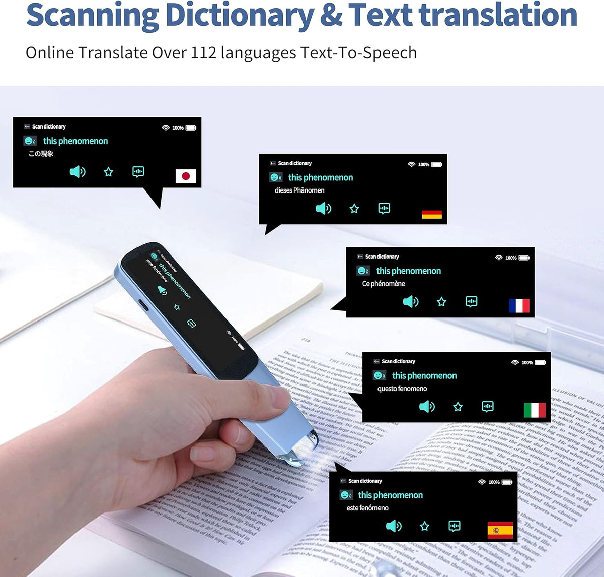 Scanning Pen OCR Digital Reading Pen J392602