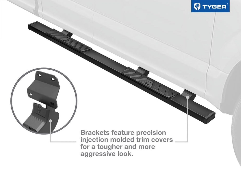 5" Riser Running Boards Side Step Rails Nerf Bars U20519