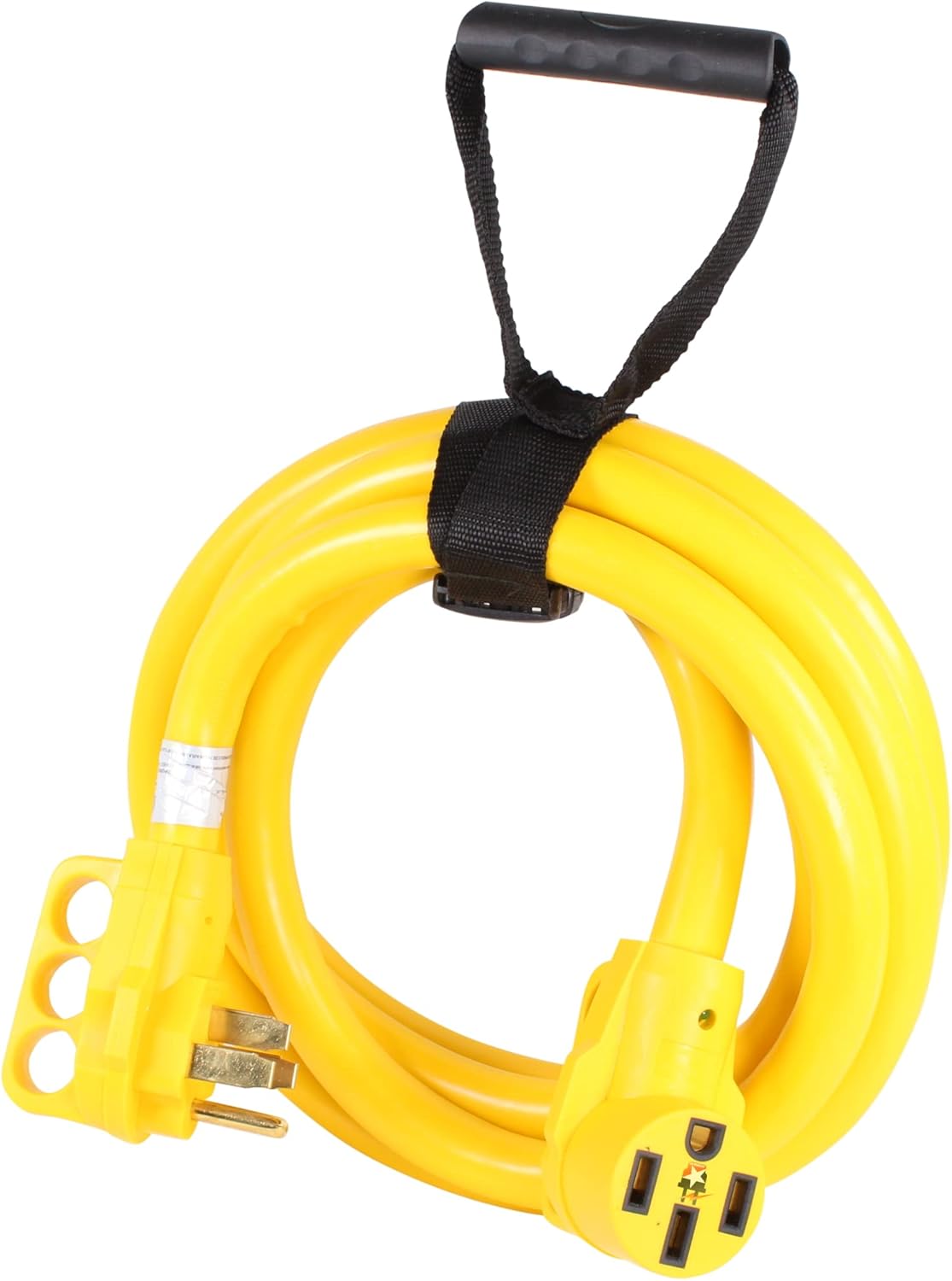 50A RV Power Extension Cord, Safety Yellow, 15 Feet K922339