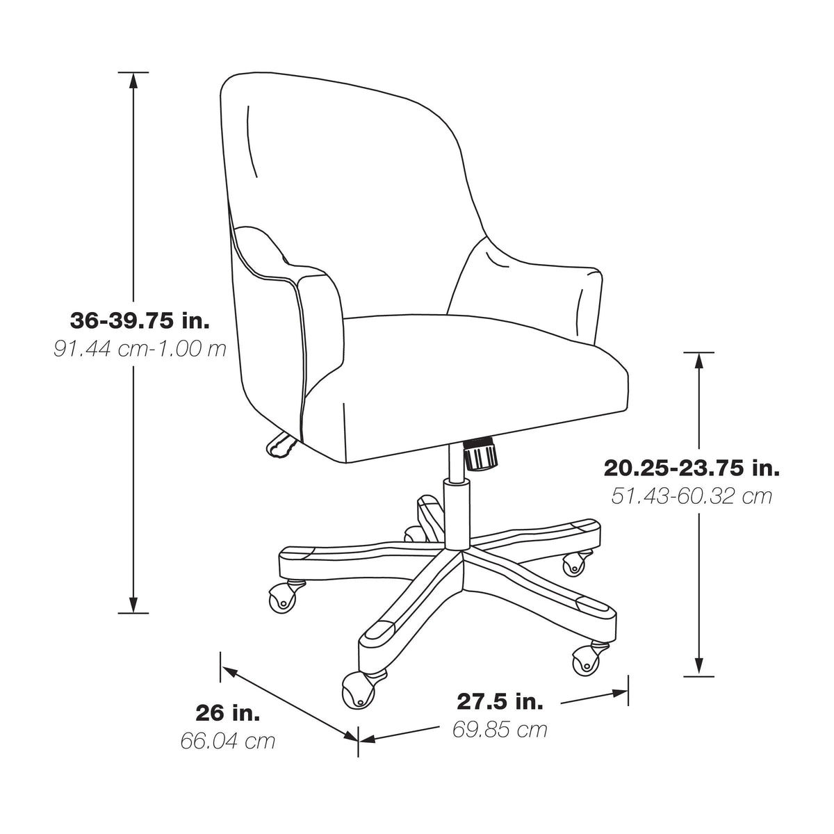 Mint Fabric Office Chair with Wood Base S212