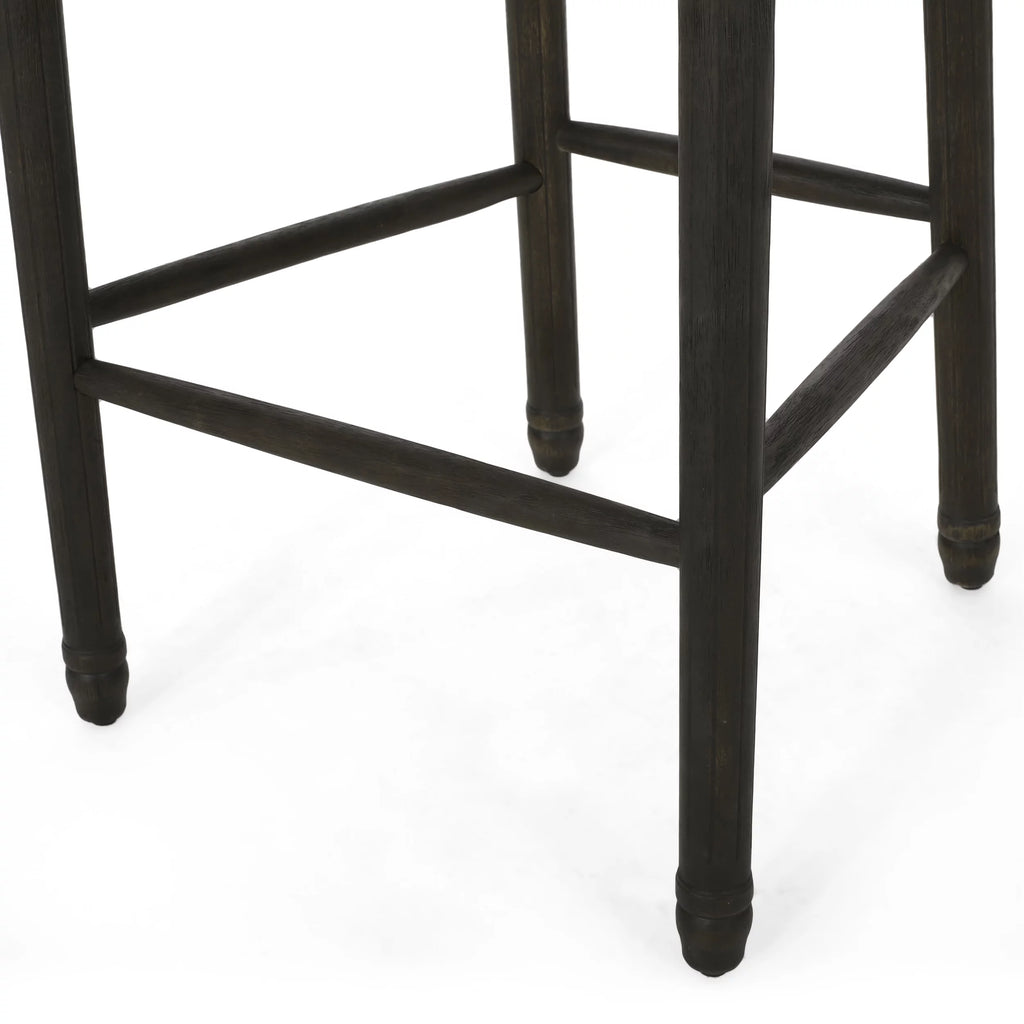 Upholstered Wood Barstools Set of 2 X512