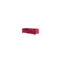 Red Velvet Tufted Loveseat J936