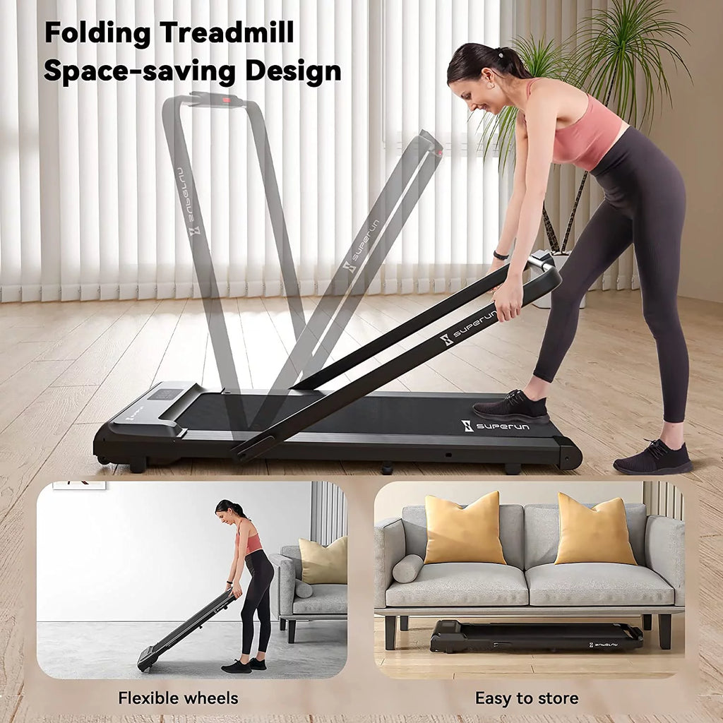 2 in 1 Folding Treadmill 3 HP 300lbs Capacity X6827