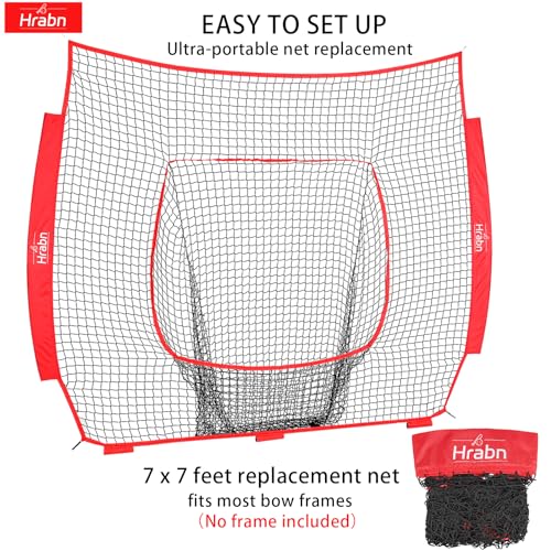 7-Strand Heavy Duty Knotless Polyester Baseball & Softball Replacement Net V68711