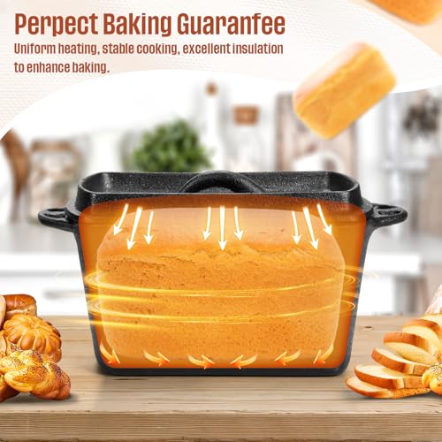 Cast Iron Bread Loaf Pan with Lid Q539987