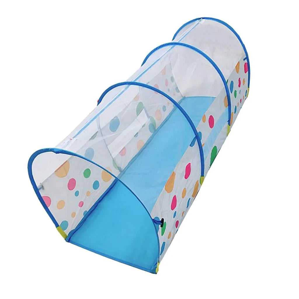 Blue Play Tunnel for Kids Indoor Outdoor Toy Tube A4175