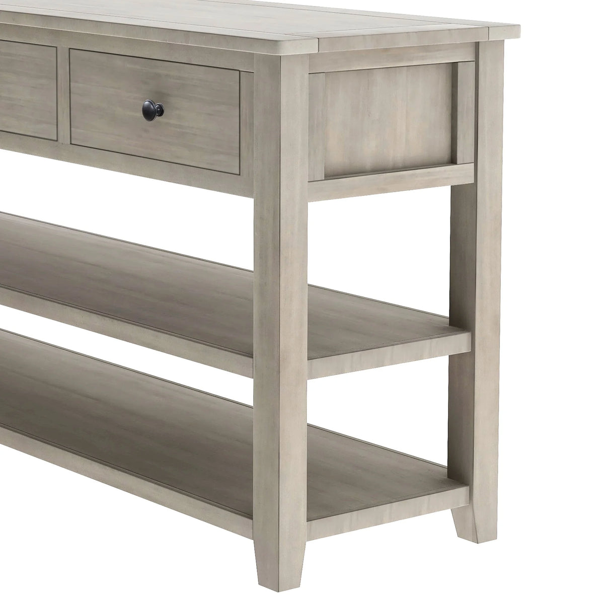 Solid Wood Console Table with Drawers and Shelves P830