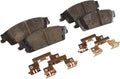 Rear Disc Brake Pad Set with Clips Pack of 2 U323