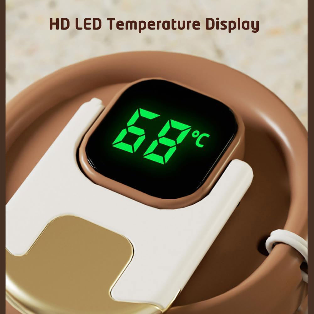 Smart Coffee Thermos with Temperature Display, 450ml C68333