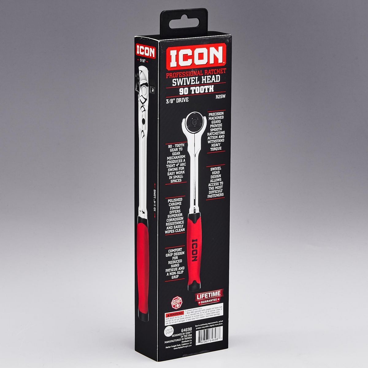 3/8 in. Drive Swivel Head Ratchet S9098