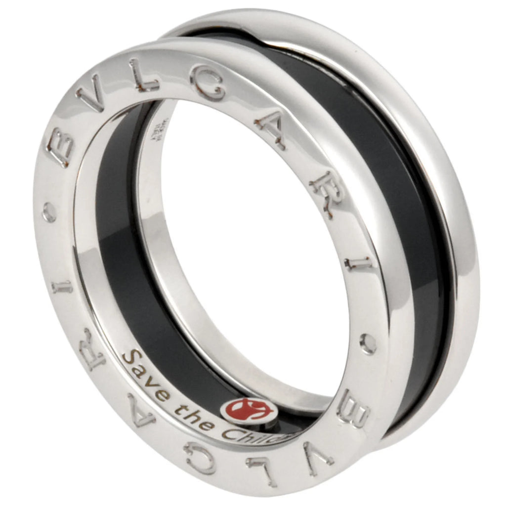 Pre-Owned SV925 Black Ceramic Ring X6231
