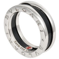 Pre-Owned SV925 Black Ceramic Ring X6231