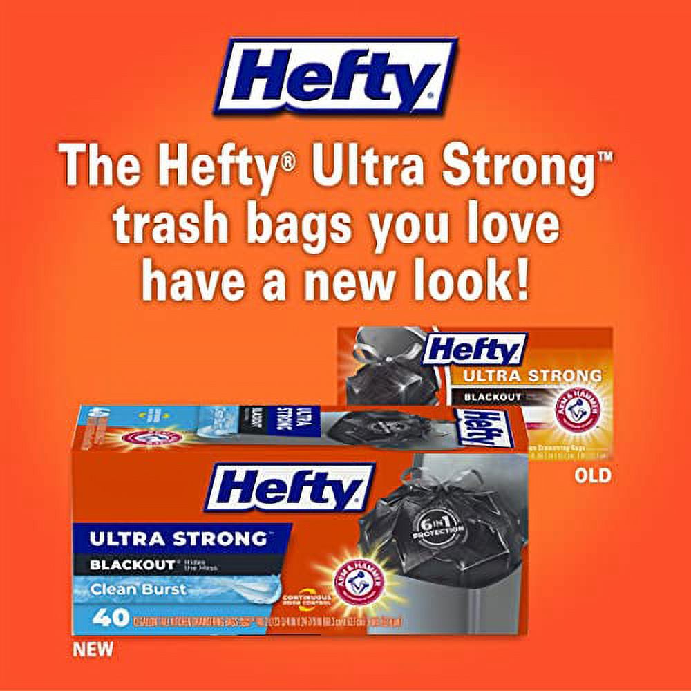 Blackout 13 Gallon Tall Kitchen Trash Bags, 80 Count H978713